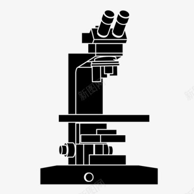 人群调查显微镜化学调查图标图标