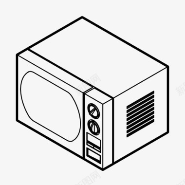 微波炉微波炉电器厨师图标图标