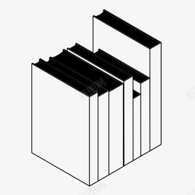 出版书籍参考书目图书馆图标图标