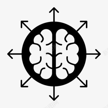 思想考虑大脑商业头脑图标图标