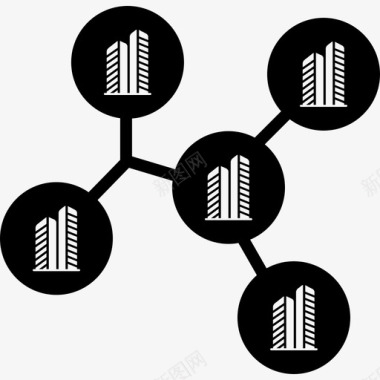 公司风采公司公寓建筑图标图标