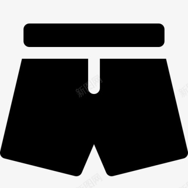 时尚短裤拳击裤舒适图标图标