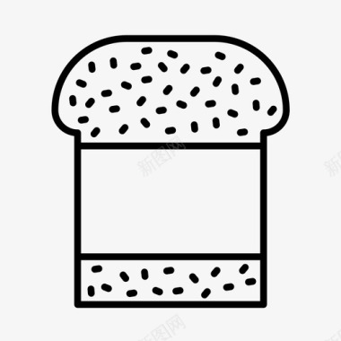 三明治早餐食物图标图标