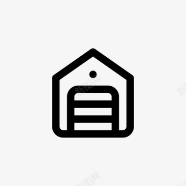 高科技产品线条车库像素完美线条图标图标