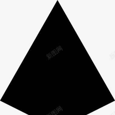 六角形三角形棱锥面六角形棱锥图标图标