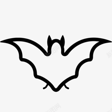 蝙蝠万圣节吸血鬼图标图标