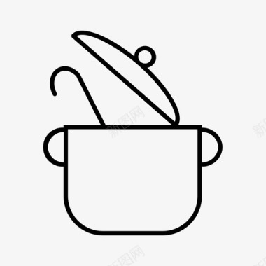 采购产品烹饪炊具汤图标图标