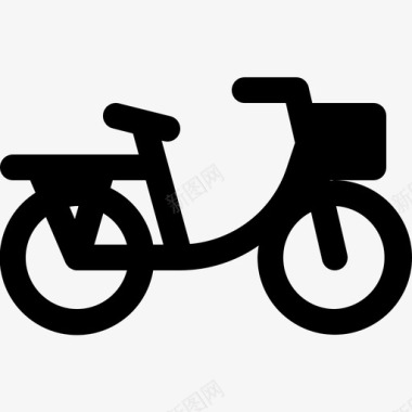 城市自行车户外踏板图标图标