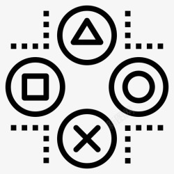 游戏站游戏按钮控制器操纵杆图标高清图片