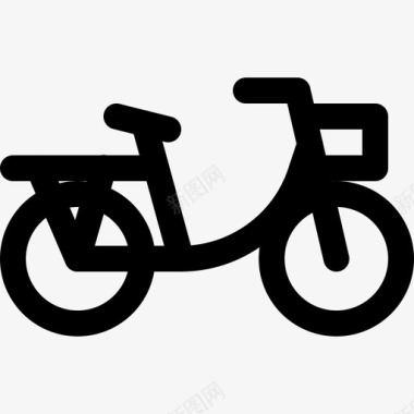 城市自行车自行车户外图标图标