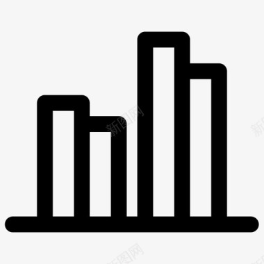 条形矢量分析条形图图表图标图标