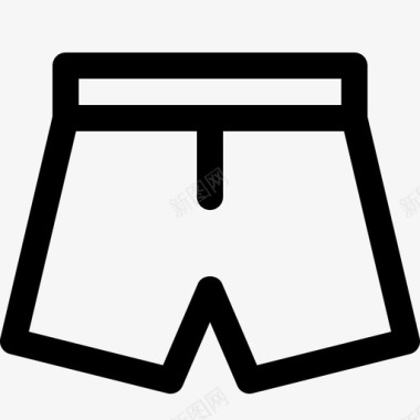时尚短裤拳击裤舒适图标图标