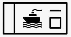 假日游轮素材游船票游轮票入口图标高清图片
