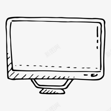 桌面显示器电脑涂鸦设备图标图标