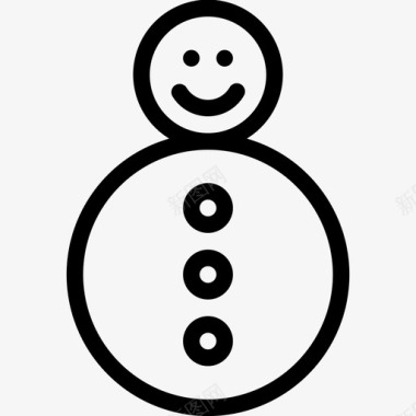 圣诞雪人雪人圣诞节冬天图标图标