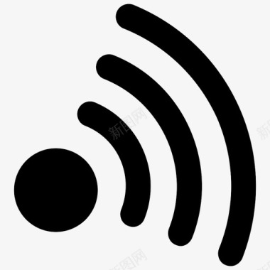 矢量信号发射器wifi连接互联网图标图标