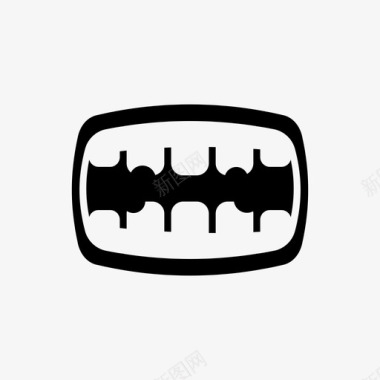 坏牙蛀牙牙图标图标
