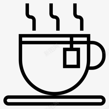 热茶杯子暖暖的图标图标