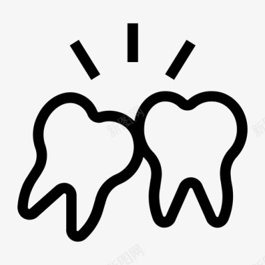 疼痛牙齿疼痛图标图标