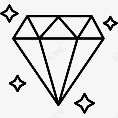 珠宝钻石珍珠图标图标