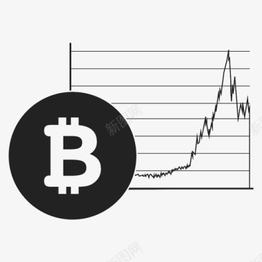 全球比特币加密货币比特币区块链图标图标