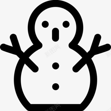 圣诞雪人雪人装饰雕塑图标图标