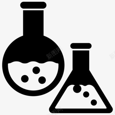 学校实验实验研究教育图标图标