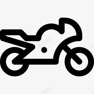 赛车摩托车比赛图标图标