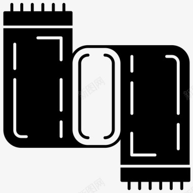 戴围巾的男人采购产品围巾配件秋天图标图标