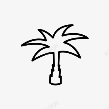 椰子树椰子树棕榈树海景11图标图标