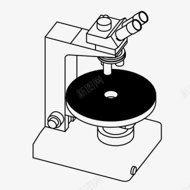 人群调查显微镜化学调查图标图标