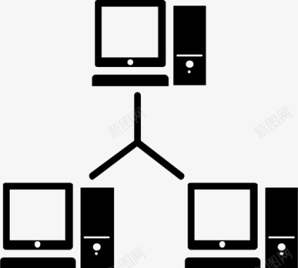 局域网网卡局域网计算机图标图标