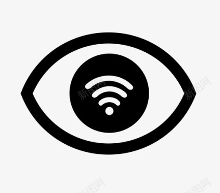 打开眼睛检查wifi连接眼睛图标图标