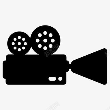 电影摄影机电影文化图标图标