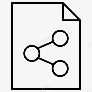 PDF共享文件共享文档社交媒体图标图标