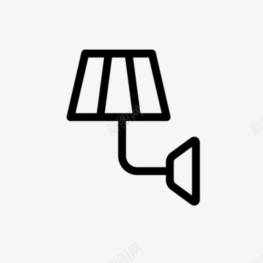 壁灯家庭照明灯泡图标图标