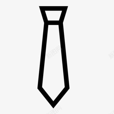 领带商店时尚图标图标