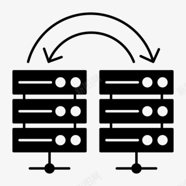 大型战舰服务器数据中心数据库图标图标