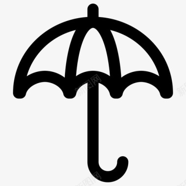 保护伞遮阳伞保险图标图标