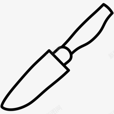 采购产品刀刀片手绘图标图标