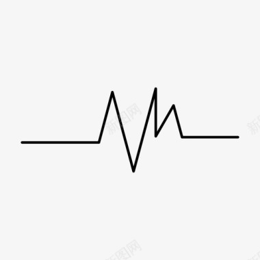 生命的心跳脉搏心脏监护仪心脏脉搏图标图标