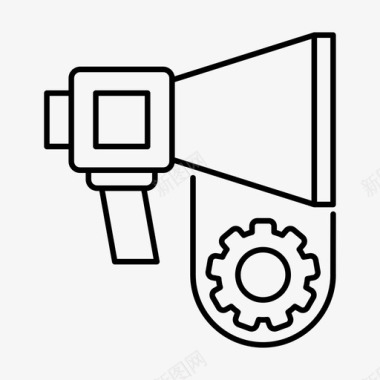 营销自动化数字化推广图标图标