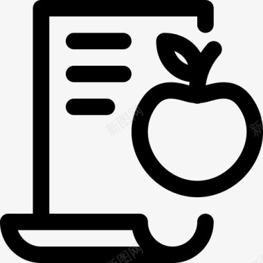 饮食计划苹果水果图标图标