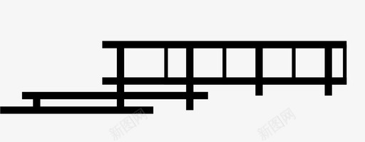 现代动车现代住宅建筑著名图标图标