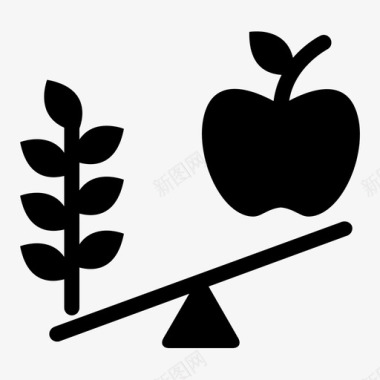 高清苹果素材平衡苹果图标图标