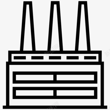 工业机器手工厂工业厂房工业图标图标
