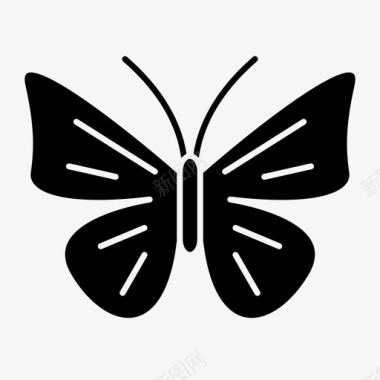 蝴蝶悬挂室内装饰图标图标