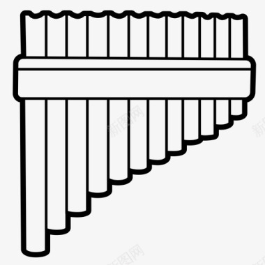 盘管乐器盘笛图标图标