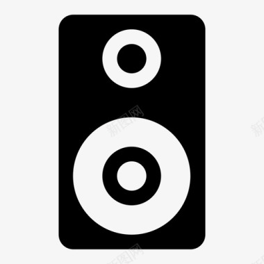 音箱背景扬声器音频扬声器音乐扬声器图标图标