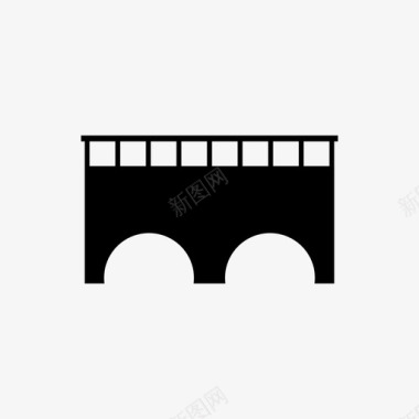 桥梁建筑现代图标图标